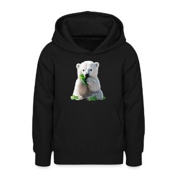 Eisbär - Teenager Hoodie - Schwarz - Vorne - AI Model Teenager Male light (155cm)