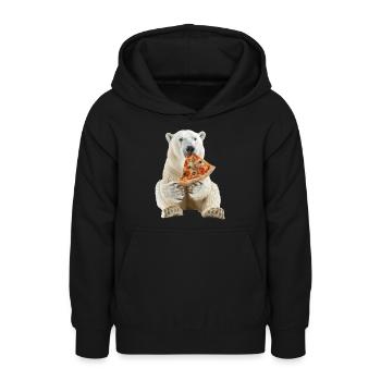 Eisbär - Teenager Hoodie - Schwarz - Vorne - AI Model Teenager Male light (155cm)
