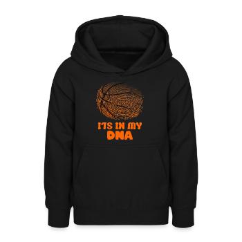 Its in my DNA Basketball - Teenager Hoodie - Schwarz - Vorne - AI Model Teenager Male light (155cm)