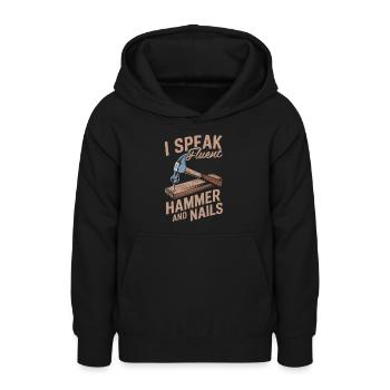 Zimmermann Tischler Schreiner - Teenager Hoodie - Schwarz - Vorne - AI Model Teenager Male light (155cm)