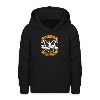 Wenn du das Gefühl hast, dass du fällst, denke daran, dass G - Teenager Hoodie - Schwarz - Vorne - AI Model Teenager Male light (155cm)