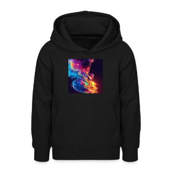 Gitarre - Teenager Hoodie - Schwarz - Vorne - AI Model Teenager Male light (155cm)