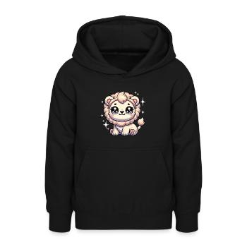 Super Cute Kawaii Baby Lion - Teenager Hoodie - Schwarz - Vorne - AI Model Teenager Male light (155cm)