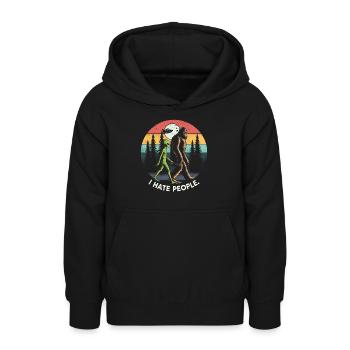 Alien - Teenager Hoodie - Schwarz - Vorne - AI Model Teenager Male light (155cm)
