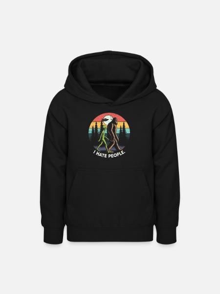 Alien - Teenager Hoodie - Schwarz