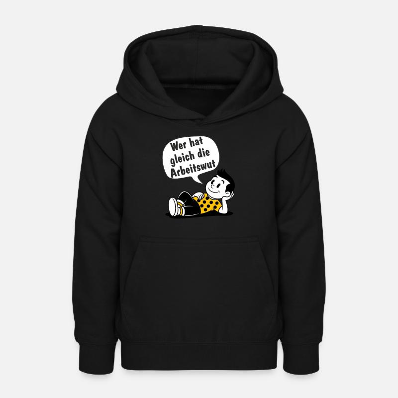 Qui a le bourreau de travail - Sweat à capuche Ado - noir