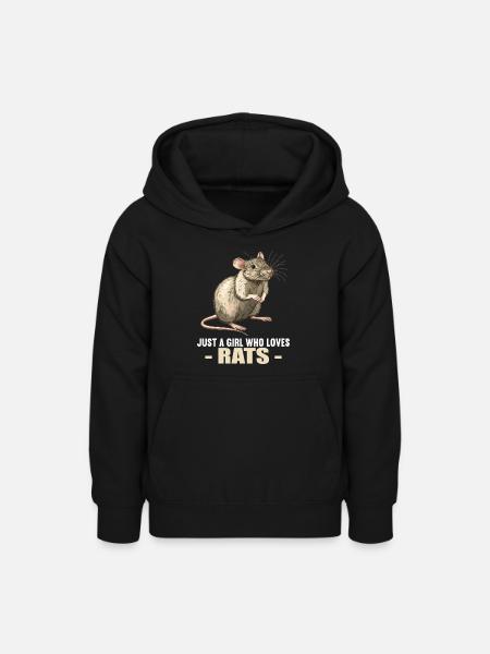 Ratten Ratte - Teenager Hoodie - Schwarz