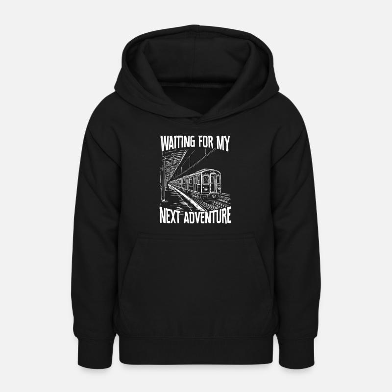 Train Driver Train Driver Train Enthusiast Station - Sweat à capuche Ado - noir
