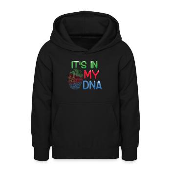 Eritrea Es Liegt In Meinem DNA Fingerabdruck - Teenager Hoodie - Schwarz - Vorne - AI Model Teenager Male light (155cm)