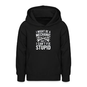Mechaniker Handwerker Design - Teenager Hoodie - Schwarz - Vorne - AI Model Teenager Male light (155cm)