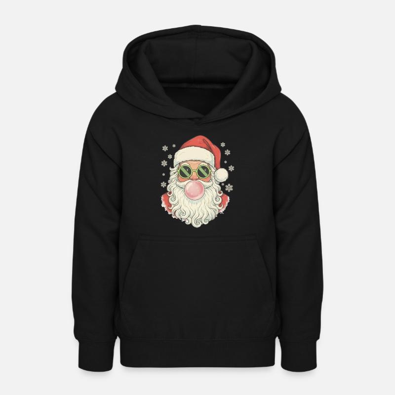 Gomme à mâcher du Père Noël - Sweat à capuche Ado - noir