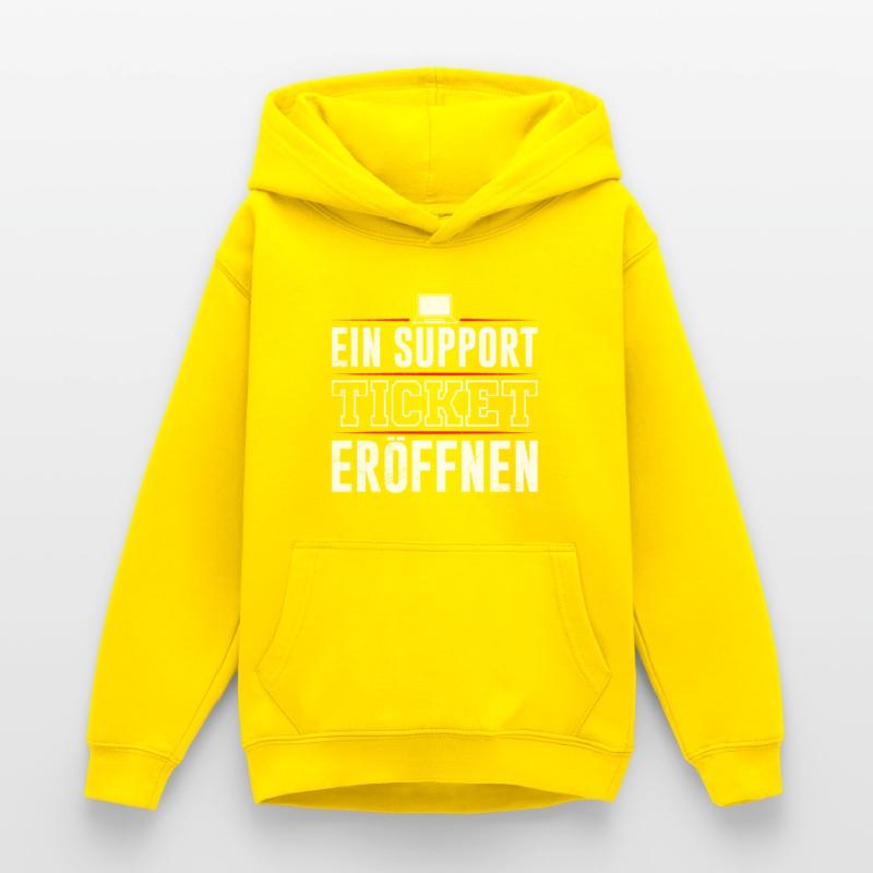 Coder OPEN A SUPPORT TICKET FUNNY Teen Hoodie