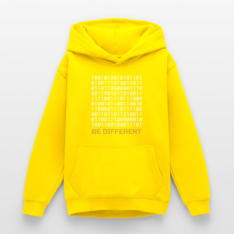 Be Different: Binary Pattern with Message Teen Hoodie
