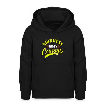 Kindness Takes Courage Anti Mobbing - Teenager Hoodie - Schwarz - Vorne - AI Model Teenager Male light (155cm)