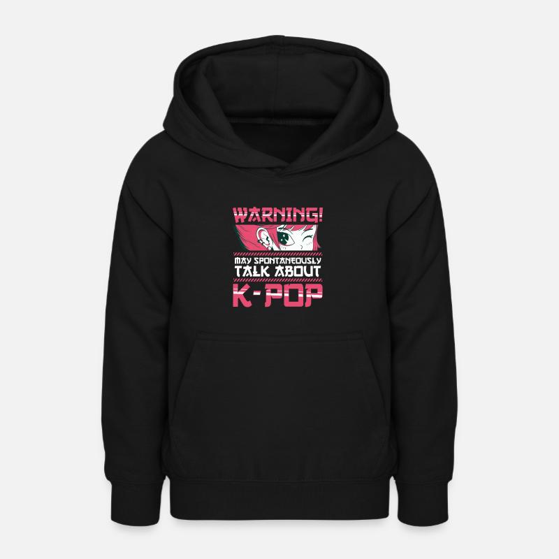 K-Pop - Sweat à capuche Ado - noir
