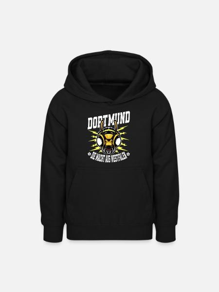 Dortmund Macht Westfalen Fußball Fan Geschenkidee - Teenager Hoodie - Schwarz