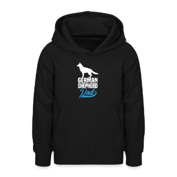 English Shepherd Dad - Teen Hoodie - black - Front - AI Model Teenager Male light (155cm)