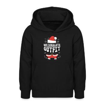 Weihnachten Weihnachtsoutfit Xmas - Teenager Hoodie - Schwarz - Vorne - AI Model Teenager Male light (155cm)