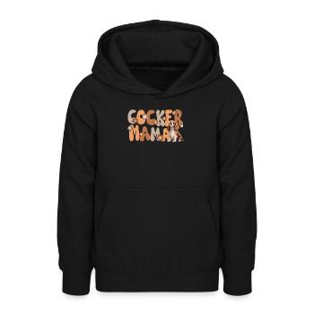 Cocker Épagneul Groovy Cocker Maman - Sweat à capuche Ado - noir - Devant - AI Model Teenager Male light (155cm)