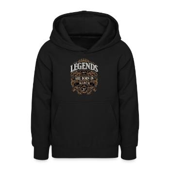 2017 März Geboren Geburtstag Geburtsjahr - Teenager Hoodie - Schwarz - Vorne - AI Model Teenager Male light (155cm)