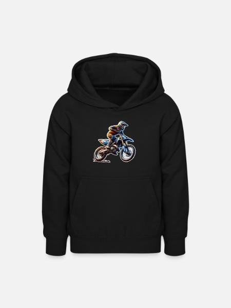 Motocross - Teenager Hoodie - Schwarz