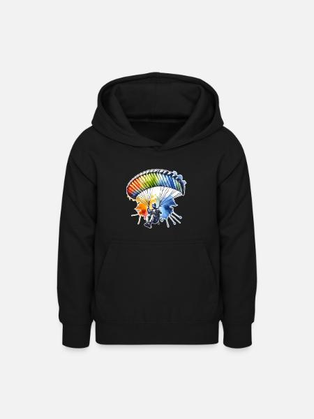 Paragliding - Teenager Hoodie - Schwarz