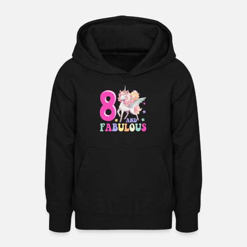 8 Et fabuleux - Sweat à capuche Ado - noir