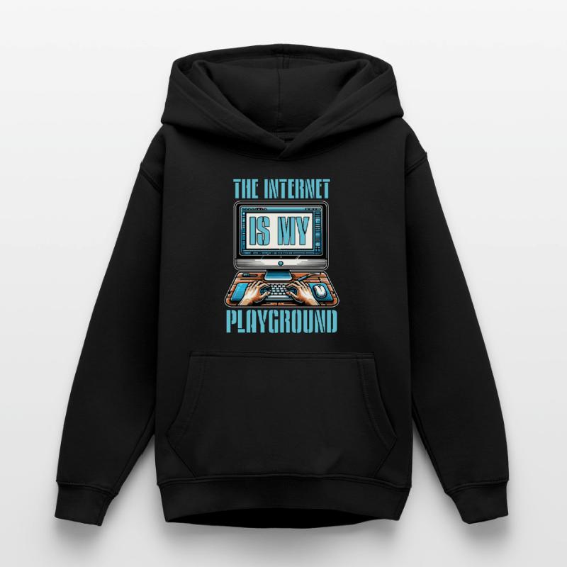 Coder The Internet Is My Playground Web Developer Teenager Hoodie
