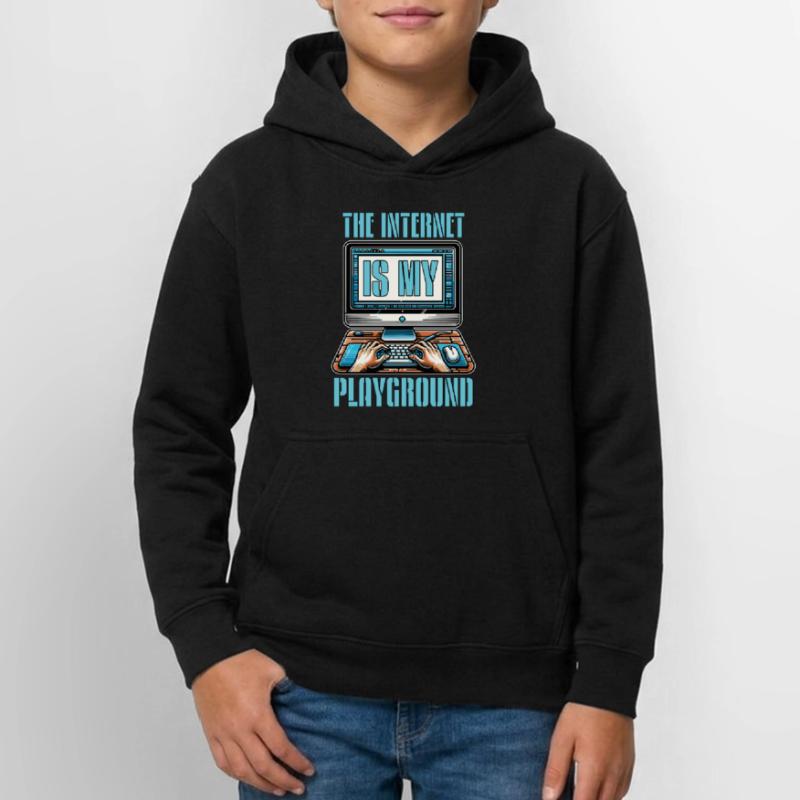 Coder The Internet Is My Playground Web Developer Teenager Hoodie