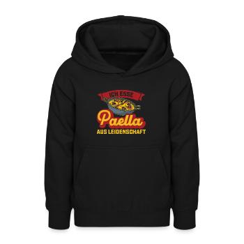 Paellapfanne Paella Spanien Spanisch Geschenk - Teenager Hoodie - Schwarz - Vorne - AI Model Teenager Male light (155cm)