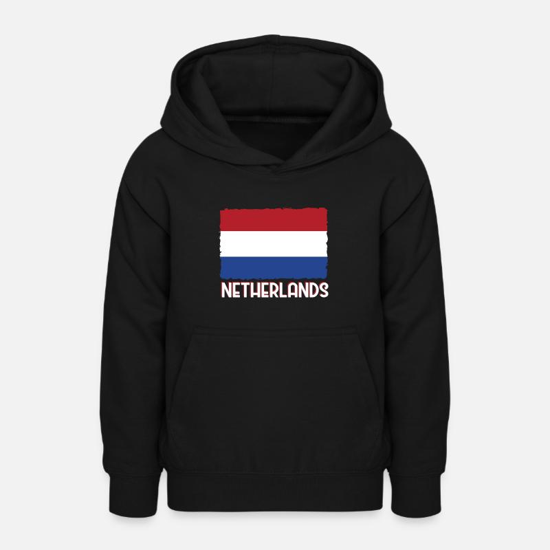 Pays-Bas Flag Hollande - Sweat à capuche Ado - noir
