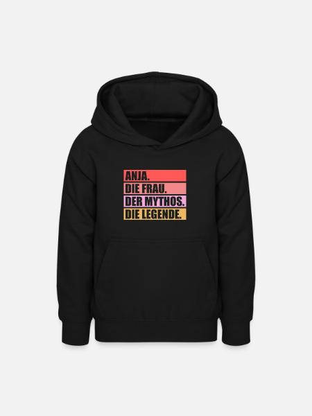 Anja - Teenager Hoodie - Schwarz