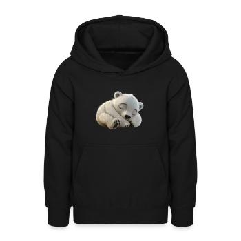 Eisbär - Teenager Hoodie - Schwarz - Vorne - AI Model Teenager Male light (155cm)