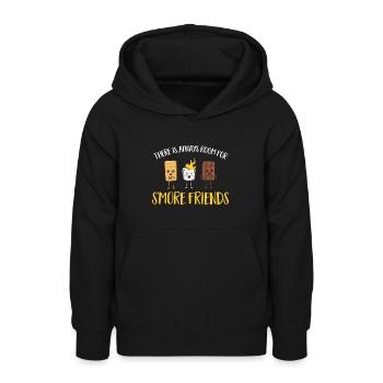 S'more Lagerfeuer Marshmallow Camping - Teenager Hoodie - Schwarz - Vorne - AI Model Teenager Male light (155cm)