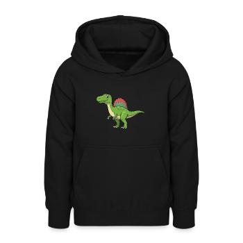 Dino Cartoon Spinosaurus - Teenager Hoodie - Schwarz - Vorne - AI Model Teenager Male light (155cm)