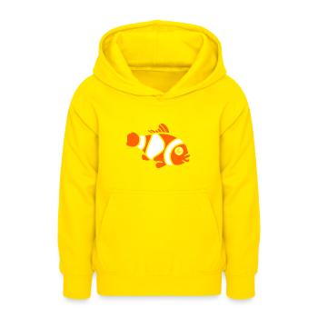Clownfisch - Teenager Hoodie - Gelb - Vorne - AI Model Teenager Male dark (155cm)