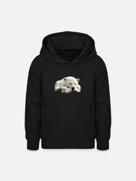 Eisbär - Teenager Hoodie - Schwarz