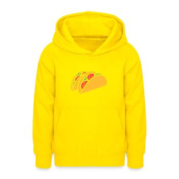 Tacos - Teenager Hoodie - Gelb - Vorne - AI Model Teenager Male dark (155cm)
