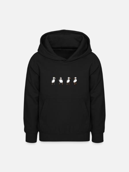 Papageientaucher Puffin Alkenvögel Lunde - Teenager Hoodie - Schwarz