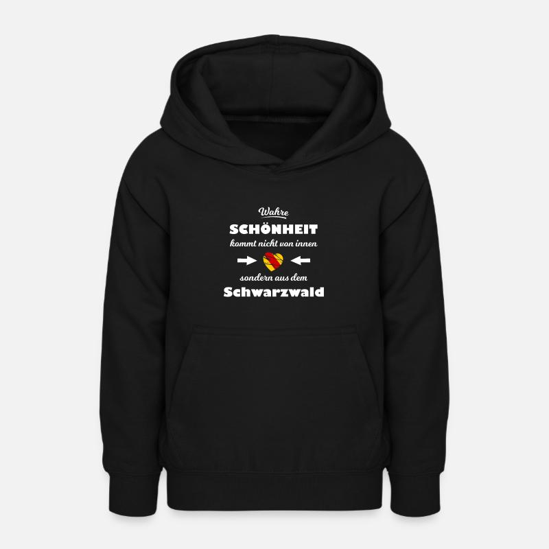 La beauté de la Forêt-Noire - Sweat à capuche Ado - noir