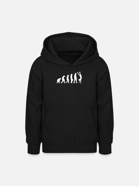 Handstand Evolution - Teenager Hoodie - Schwarz