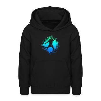 Fussball Kinder Fußballer Herren Jungen Fußball - Teenager Hoodie - Schwarz - Vorne - AI Model Teenager Male light (155cm)