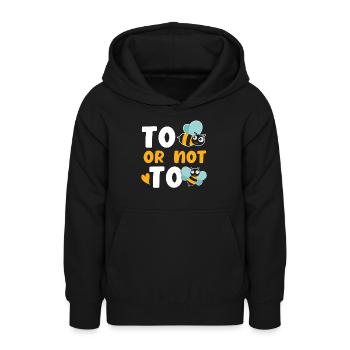 Biene oder nicht Biene - Teenager Hoodie - Schwarz - Vorne - AI Model Teenager Male light (155cm)