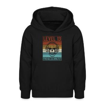 13. Geburtstag Gamer Level 13 Jahre - Teenager Hoodie - Schwarz - Vorne - AI Model Teenager Male light (155cm)