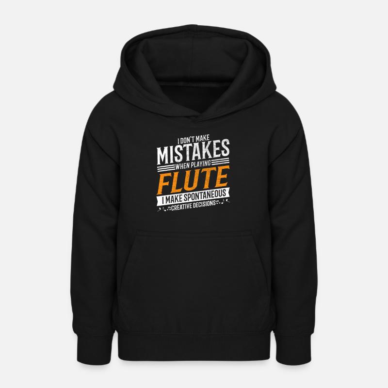 Flûte Mélomane Joueur de flûte créatif - Sweat à capuche Ado - noir