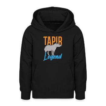 Tapir-Legende Wildtier Tierpfleger Tapirrific - Teenager Hoodie - Schwarz - Vorne - AI Model Teenager Male light (155cm)