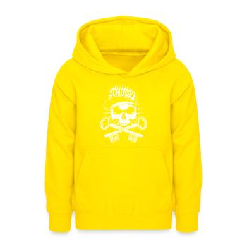 Schlosser - Teenager Hoodie - Gelb - Vorne - AI Model Teenager Male dark (155cm)