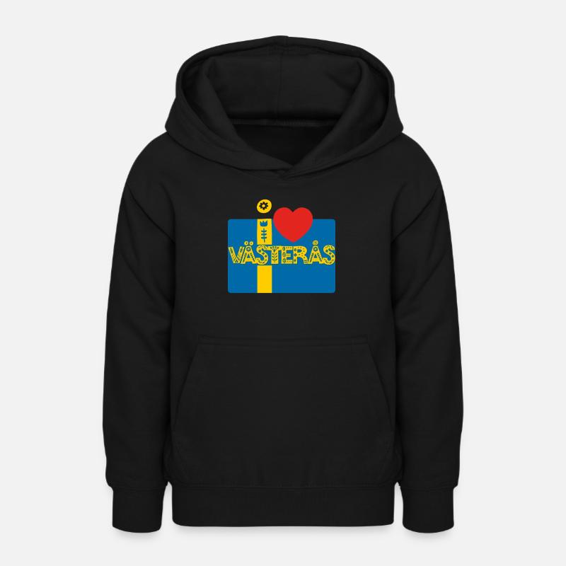 Våsterås Suède - Sweat à capuche Ado - noir