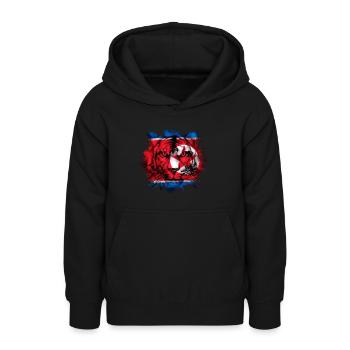 North Korea - Teen Hoodie - black - Front - AI Model Teenager Male light (155cm)