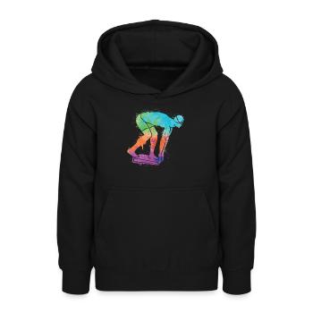 Schwimmen Schwimmer Mädchen Jungen Kinder Schwimm - Teenager Hoodie - Schwarz - Vorne - AI Model Teenager Male light (155cm)